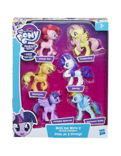 Set de Figuras Mi Pequeño Pony Mane 6 - Hasbro 6 Piezas 7.62 cm 2
