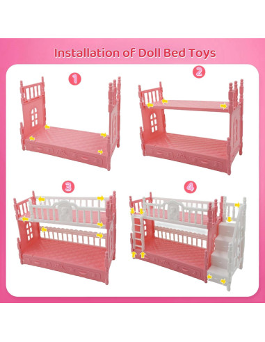 6 Mini Muñecas Bebé Adorables con Trajes de Animales y Cama