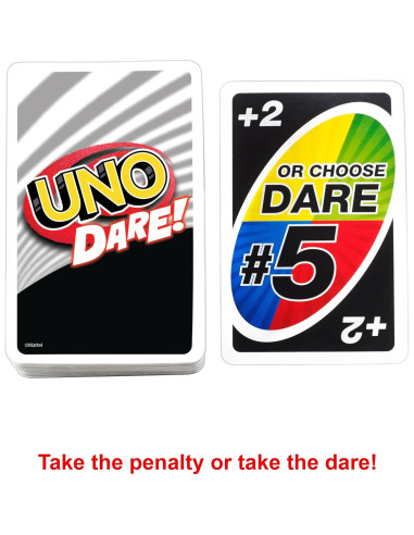 Juego de Cartas UNO Dare Mattel con Desafíos Divertidos