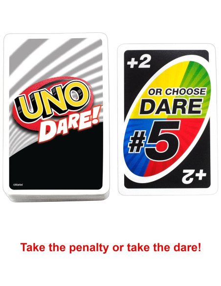 Juego de Cartas UNO Dare Mattel con Desafíos Divertidos