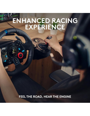 Volante de Carreras Logitech G29 con Pedales y Auriculares A10
