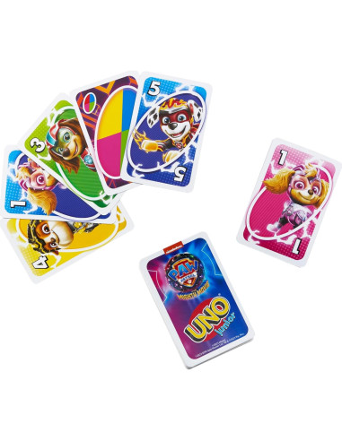 Juego de Cartas UNO Junior Mattel Patrulla Canina 3 Niveles