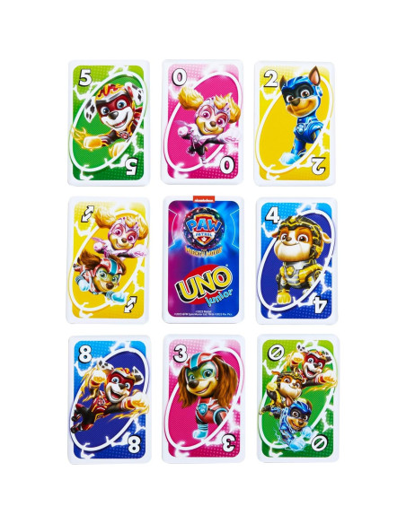 Juego de Cartas UNO Junior Mattel Patrulla Canina 3 Niveles