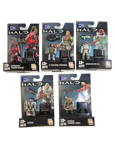Conjunto 5 Figuras Mega Construx Halo Heroes DKW59-963H