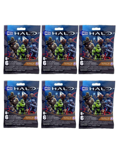 Mega Construx Halo Universe Serie 2 Mini Figuras 6 Piezas