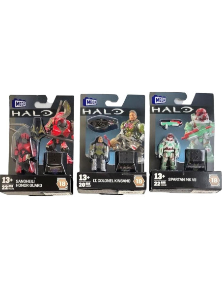 Conjunto 5 Figuras Mega Construx Halo Heroes DKW59-963H