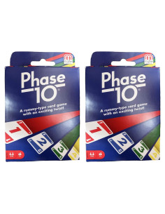 Juego de Cartas Phase 10 Mattel - Paquete de 2 Juegos