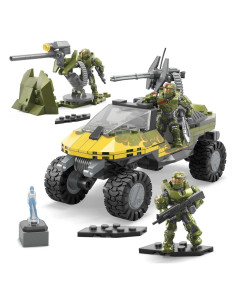 Mega Halo Warthog Rojo 324 Piezas con Figuras