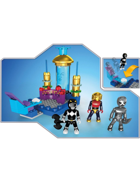 Mega Construx Centro de Mando Power Rangers con figuras