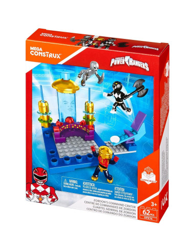 Mega Construx Centro de Mando Power Rangers con figuras