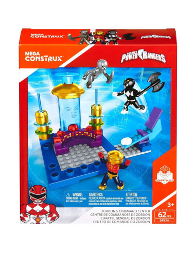 Mega Construx Centro de Mando Power Rangers con figuras