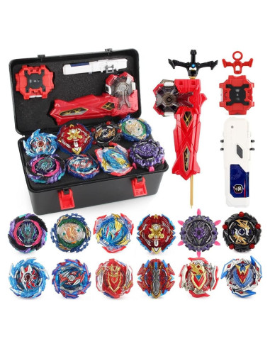 Conjunto Bey Battle Top Daoyehsy 12 Tops 3 Lanzadores