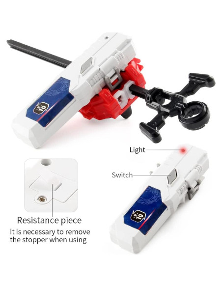 Conjunto Bey Battle Top Daoyehsy 12 Tops 3 Lanzadores