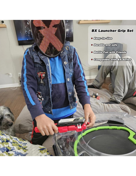 Lanzador Bey X Negro para Batallas de Juguete