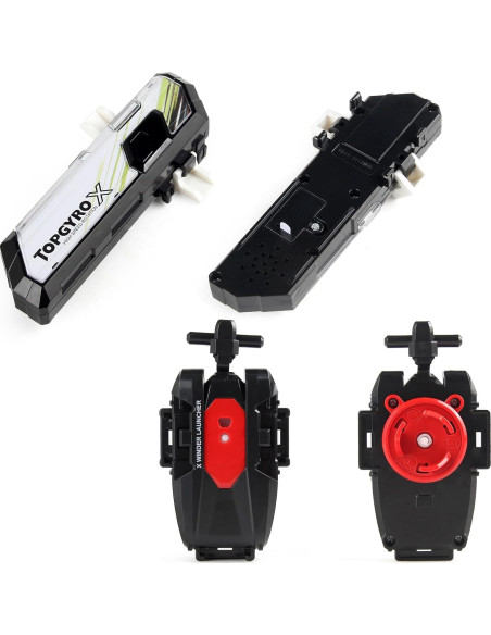 Lanzador Bey X Negro para Batallas de Juguete