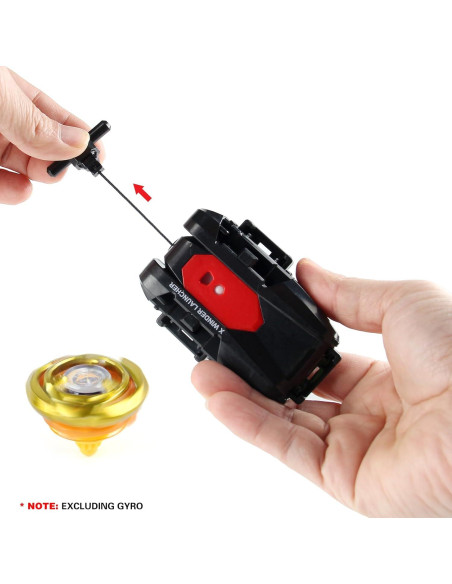 Lanzador Bey X Negro para Batallas de Juguete