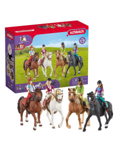 Juego Completo Schleich Club de Caballos 40 Piezas Jinetes