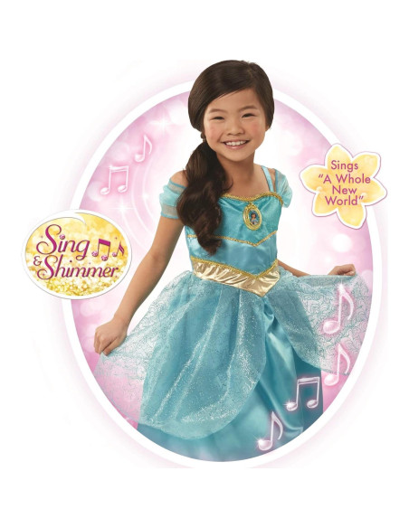 Disfraz Princesa Jasmine Disney Vestido Musical 4-6X