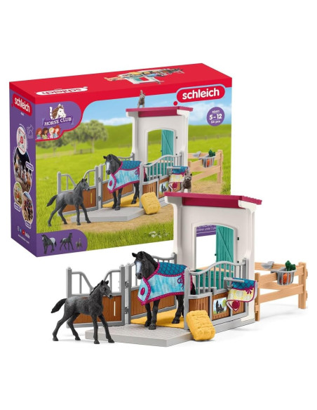 Juego de Establo Schleich 34 Piezas con Yegua y Potro