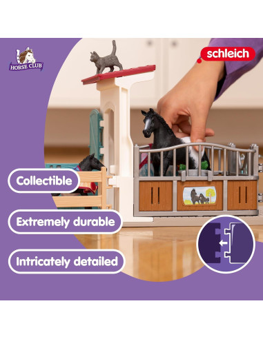 Juego de Establo Schleich 34 Piezas con Yegua y Potro