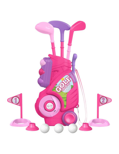 Conjunto de Golf para Niños Liberry 2-5 Años Carrito Rosa