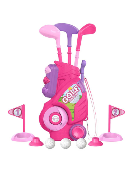 Conjunto de Golf para Niños Liberry 2-5 Años Carrito Rosa
