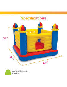 Castillo Inflable Jump-O-Lene Intex para 2 Niños 3-6 Años 2