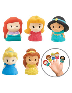 Juego de 5 Marionetas de Dedo Princesas Disney - Educativas