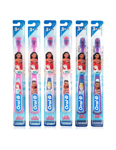 Cepillo de dientes Oral-B Princesa para niños 3+, Extra suave, 6 unidades