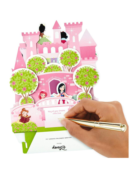 Tarjeta de Cumpleaños Pop Up Hallmark Princesas Disney Castillo
