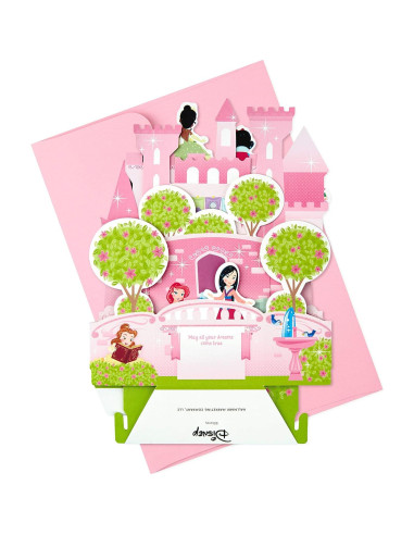 Tarjeta de Cumpleaños Pop Up Hallmark Princesas Disney Castillo