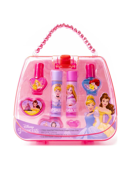 Bolsa Tote Lip Smacker Princesas Disney con Balsamos y Esmaltes