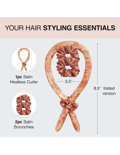 Rizador de Cabello Kitsch Sin Calor - Diadema Fiesta Princesa 2