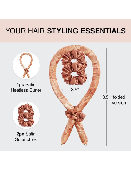 Rizador de Cabello Kitsch Sin Calor - Diadema Fiesta Princesa