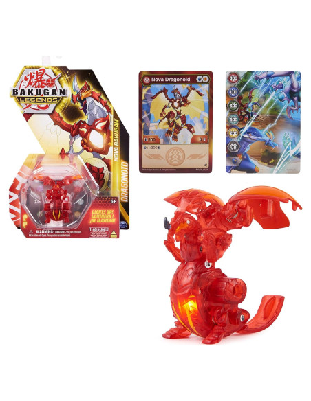 Bakugan Nova Dragonoid Spin Master Figuras Iluminadas
