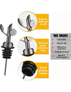 Vertedores de Botellas WAFJAMF Acero Inoxidable 6 Pcs 2