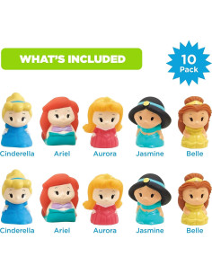 Juego de 10 Marionetas de Dedos Disney - Princesas Educativas 2