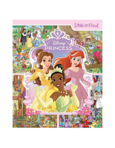 Disney Princess Cinderella, Tangled, Aladdin and More!- Look and Find Activity Book - PI Kids