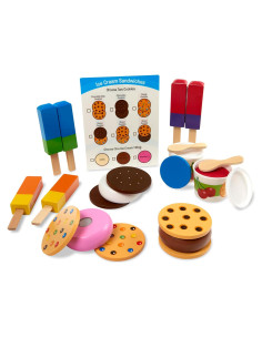 Juego de Helados de Madera Melissa & Doug - 24 Piezas