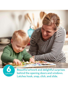 Tablero de Actividades de Madera Melissa & Doug 39x29 cm 2