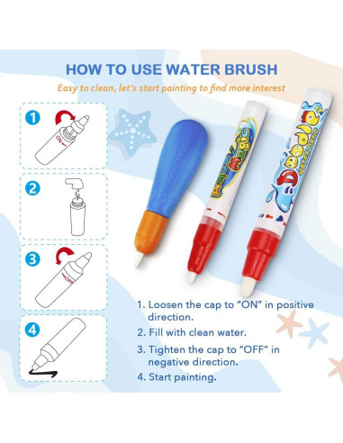 Alfombra de Dibujo de Agua Toyk 101,6x71,1cm Juguete Educativo