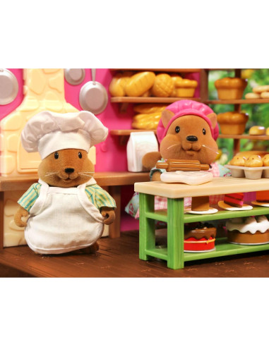 Familia de Ardillas Bushytails Li'l Woodzeez - Set 4 Figuras