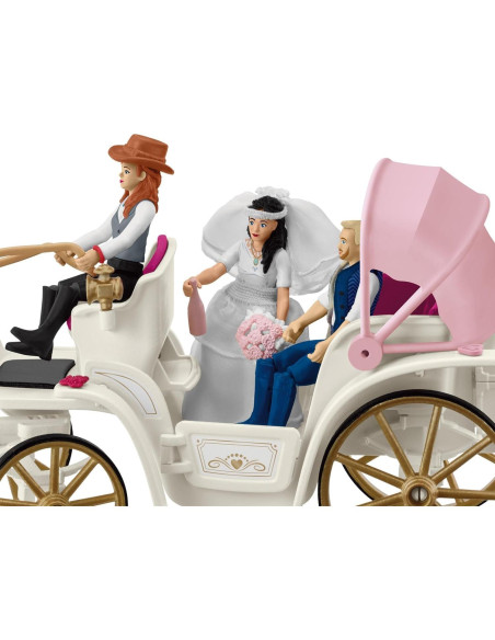Carroza de Boda Schleich con Novios y Caballo Lipizzaner