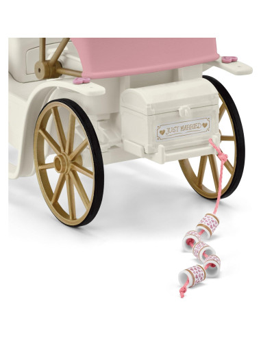 Carroza de Boda Schleich con Novios y Caballo Lipizzaner