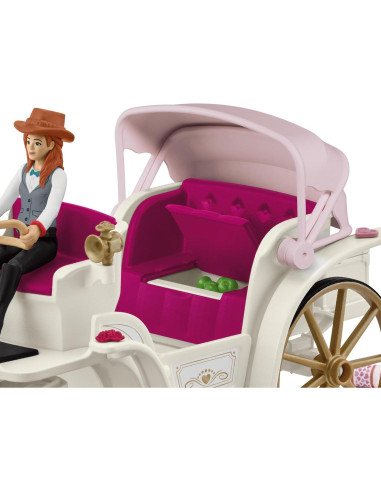 Carroza de Boda Schleich con Novios y Caballo Lipizzaner