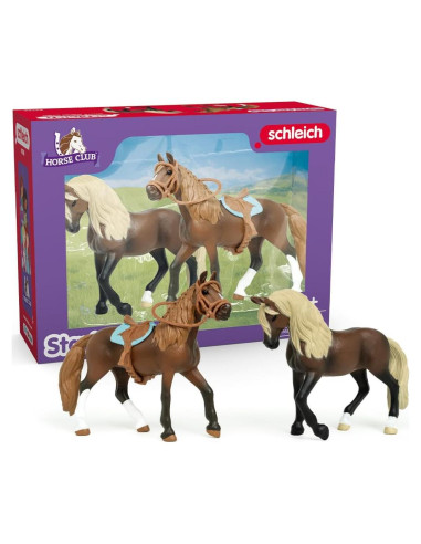 Juego de Juguetes Caballo Paso Peruano Schleich 4 Piezas