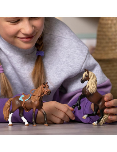 Juego de Juguetes Caballo Paso Peruano Schleich 4 Piezas