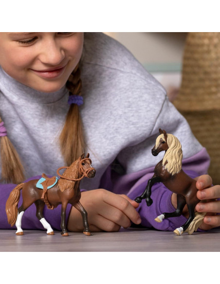 Juego de Juguetes Caballo Paso Peruano Schleich 4 Piezas