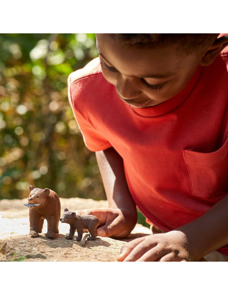 Juego de Figuras de Oso Grizzly Schleich 4 Piezas 42473