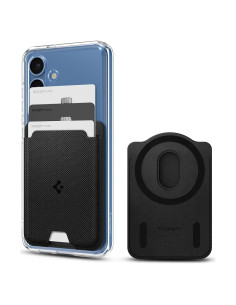 Soporte Magnético Spigen MagFit para Galaxy S25/S24/Z Fold 7 y iPhone 16/15/14/13/12 - Tela Negra